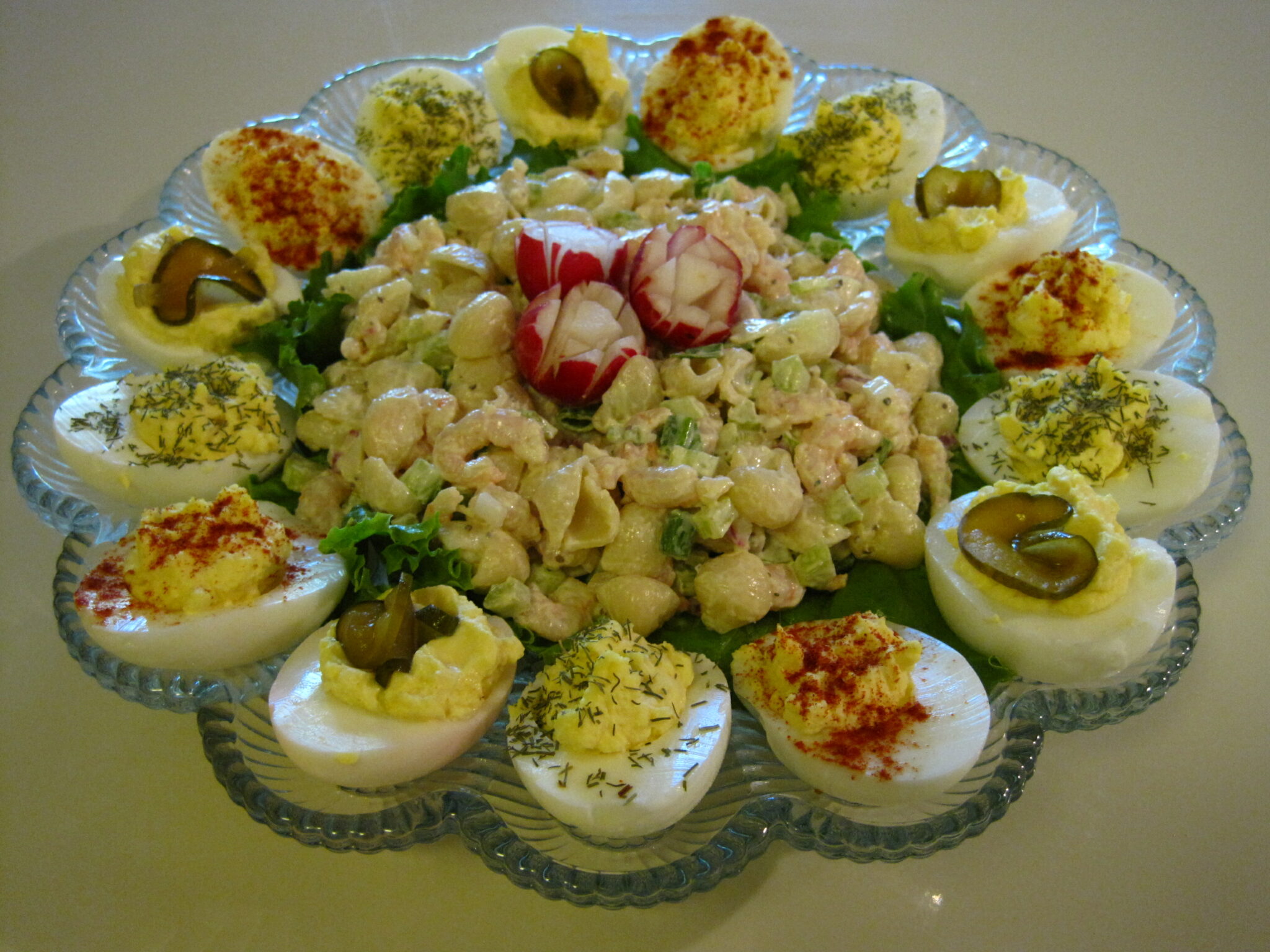 grilled shrimp macaroni salad