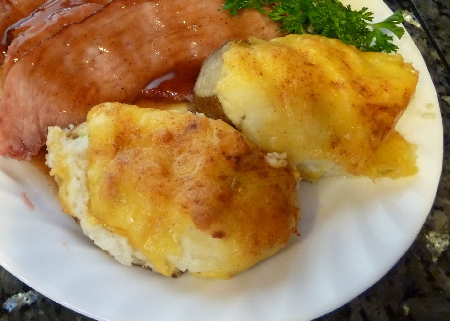 Chicken-Potpie Twice-Baked Potatoes: A Comforting Culinary Delight